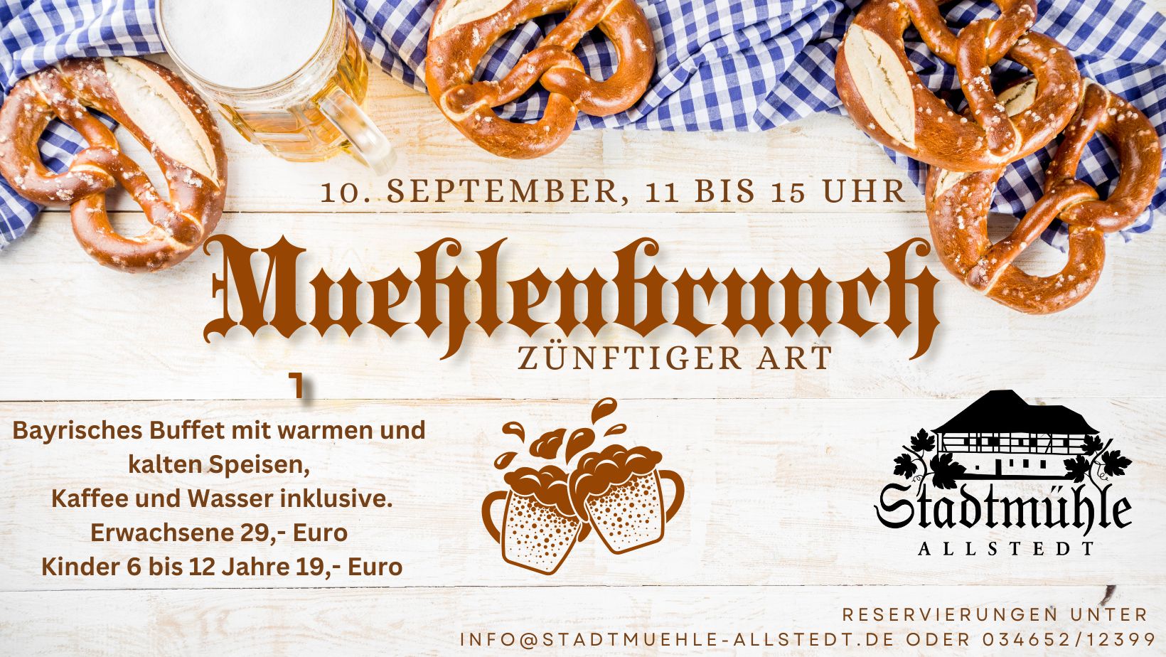 Zünftiger Mühlenbrunch