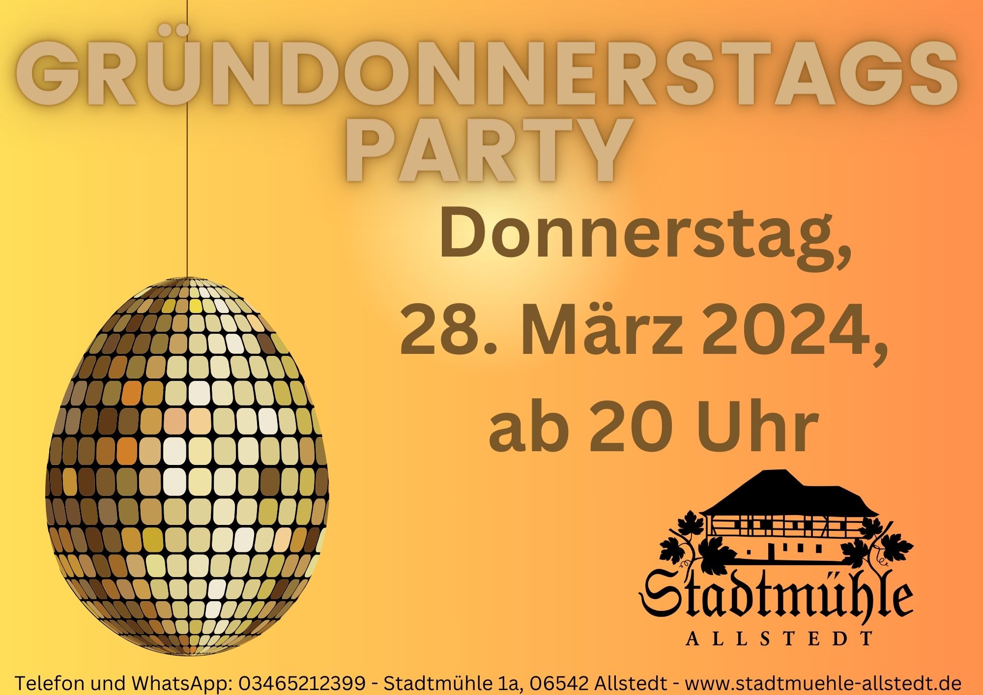 Gründonnerstagparty